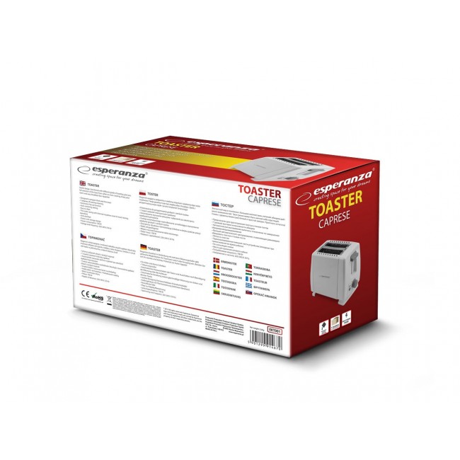 Esperanza EKT001 Caprese 2 slice(s) 600 W White