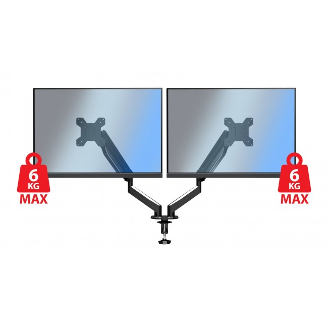 Esperanza ERW020 Gas desk mount for two monitors 17-27 up to 6kg