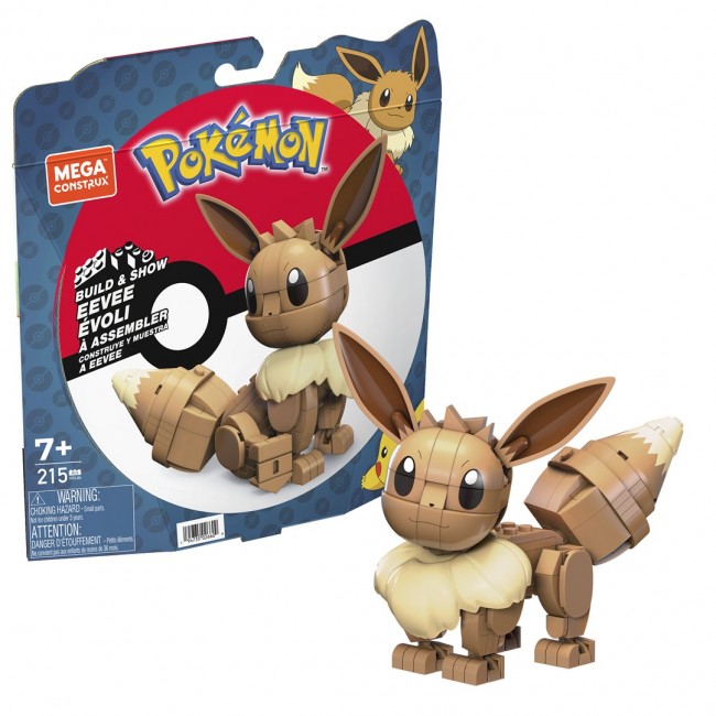 MEGA Pok mon Building Toy Kit Eevee with 1 Action Figure (215 Pieces) for Kids MEGA Pok mon Building Toy Kit Eevee with 1 Action Figure (215 Pieces) for Kids