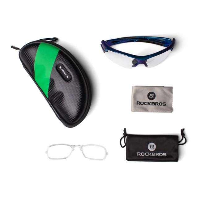 Rockbros 10069 UV400 blue photochromic cycling glasses Rockbros 10069 UV400 blue photochromic cycling glasses