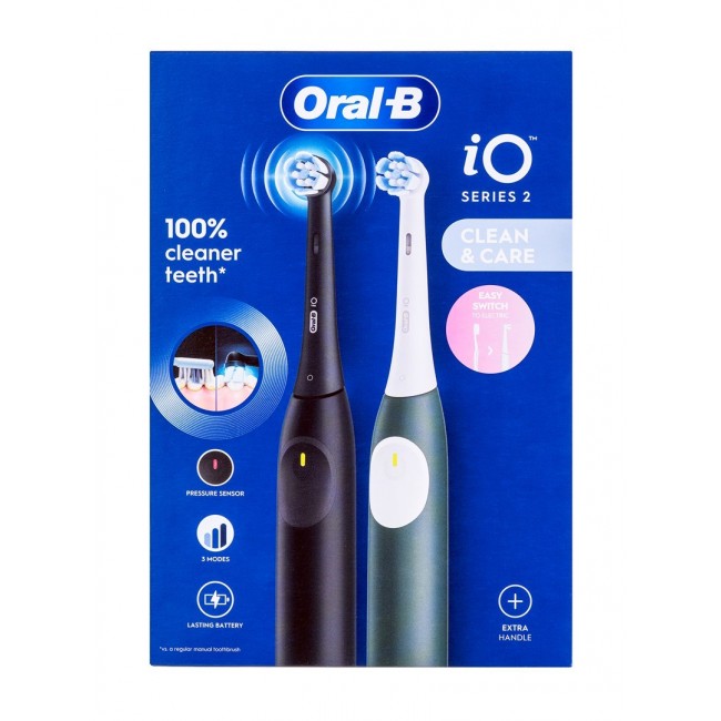 Oral-B iO Series 2 Adult Vibrating toothbrush Black, Green Oral-B iO Series 2 Adult Vibrating toothbrush Black, Green