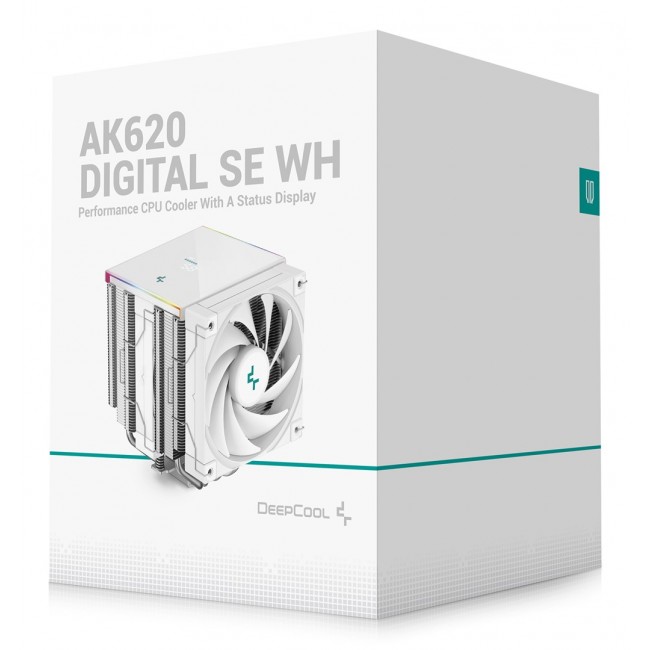 DeepCool AK620 Digital SE WH Processor Air cooler 12 cm White 1 pc(s) DeepCool AK620 Digital SE WH Processor Air cooler 12 cm White 1 pc(s)