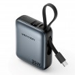 Vention 10000mAh 35W - power bank with USB-C cable (grey) Vention 10000mAh 35W - power bank with USB-C cable (grey)