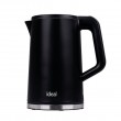 IDEAL Kettle 1.7 l, steel body, power 1500 W, black IDEAL Kettle 1.7 l, steel body, power 1500 W, black