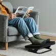 Maclean MC-460 Ergonomic Footrest Leg Foot Rest Infinitely Adjustable Angle Under Desk Removable Cushion Cushioned