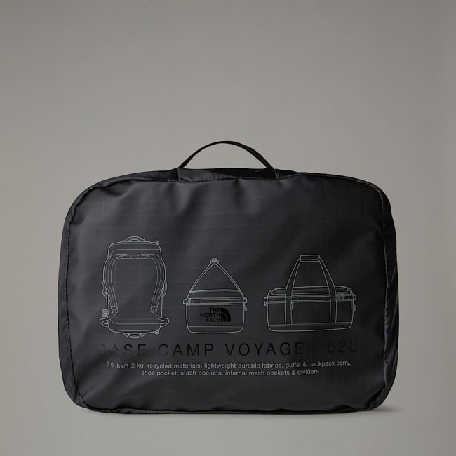 The North Face NF0A52S3KT01 duffel bag 62 L Recycled plastic, Thermoplastic polyurethane (TPU) Black
