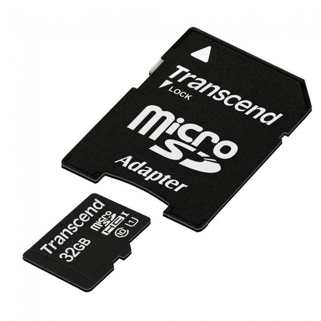 Transcend microSDXC/SDHC Class 10 UHS-I 32GB with Adapter Transcend microSDXC/SDHC Class 10 UHS-I 32GB with Adapter