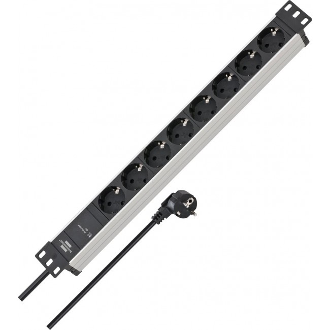 Power strip Alu-Line SS 19.500A, 8-way