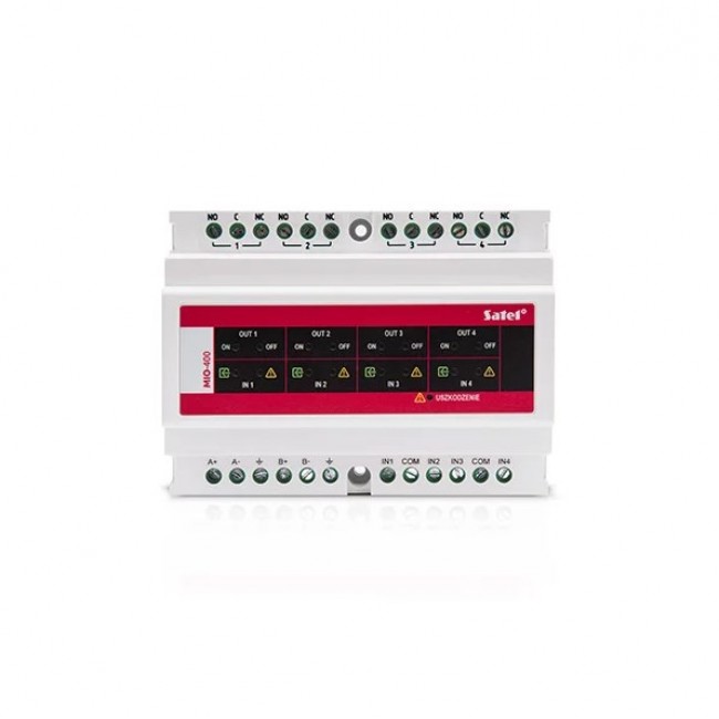 SATEL CONVENTIONAL INPUT AND OUTPUT MODULE (FOR ADDRESSABLE CONTROL PANEL) MIO-400 SATEL CONVENTIONAL INPUT AND OUTPUT MODULE (FOR ADDRESSABLE CONTROL PANEL) MIO-400