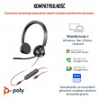 HP Poly Blackwire 3325 Stereo Microsoft Teams Certified USB-C Headset +3.5mm Plug +USB-C/A Adapter
