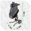Electric blade branch shredder 2500 W 45 L W94205 WUBER