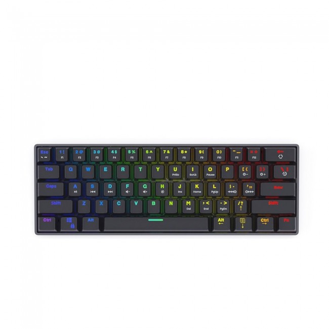 SAVIO Mechanical Keyboard BLACKOUT Blue (Outemu Blue), black