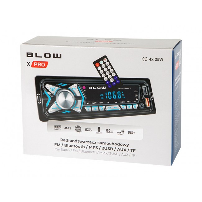 BLOW X-PRO MP3/USB/micro USB/BLUETOOTH radio Car Black BLOW X-PRO MP3/USB/micro USB/BLUETOOTH radio Car Black