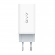SAVIO LA-07 GaN 65W mains charger, USB, QC4.0+, PD 3.0, White