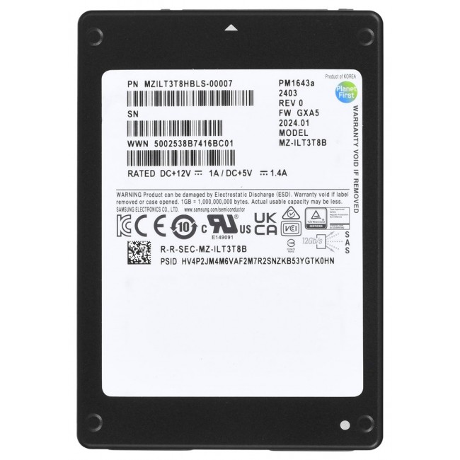 SSD Samsung PM1643a 3.84TB 2.5