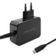 Qoltec 52386 GaN POWER PRO charger | 1xUSB-C | 65W | 5-20V | 3-3.25A | Black Qoltec 52386 GaN POWER PRO charger | 1xUSB-C | 65W | 5-20V | 3-3.25A | Black