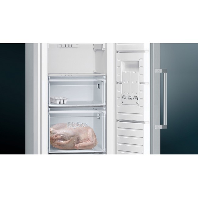 Siemens iQ300 GS36NVIEP freezer Upright freezer Freestanding 242 L Stainless steel