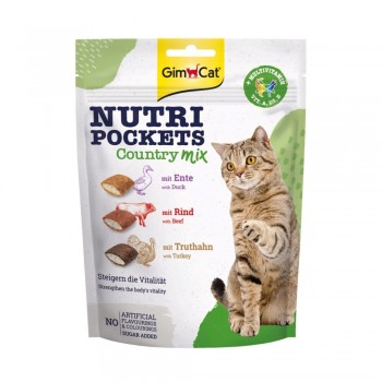 GIMCAT Nutri Pockets Country mix cat treat 150g