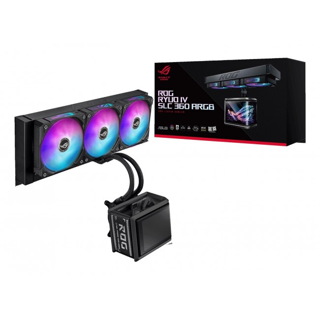 ASUS ROG Ryuo IV SLC 360 ARGB Processor All-in-one liquid cooler 12 cm Black