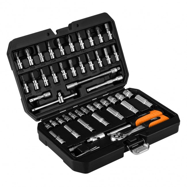 Wrench set 55 pieces 1/4