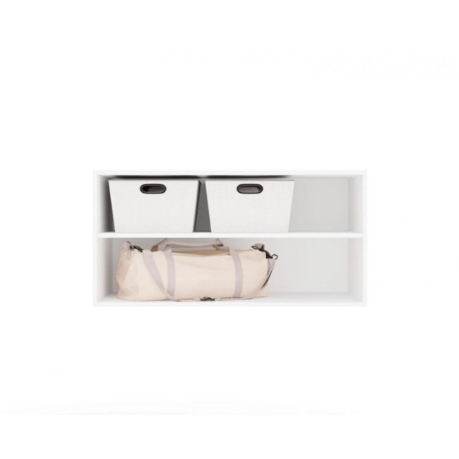 OPENO 100 WHITE Extension Unit Modular Wardrobe Shelf, 100 cm, for the Bedroom OPENO 100 WHITE Extension Unit Modular Wardrobe Shelf, 100 cm, for the Bedroom