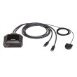 ATEN 2-Port USB-C 4K DisplayPort KVM Switch with Remote Port Selector ATEN 2-Port USB-C 4K DisplayPort KVM Switch with Remote Port Selector