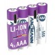 Ansmann 1311-0028 household battery Rechargeable battery AAA Lithium-Ion (Li-Ion) Ansmann 1311-0028 household battery Rechargeable battery AAA Lithium-Ion (Li-Ion)