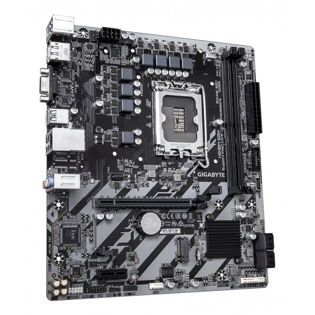 GIGABYTE H810M S2H Motherboard - Intel Core Ultra (Series 2) CPUs, 4+1+2 Phases VRM, up to 6400MHz DDR5, 1xPCIe 4.0 M.2, 1GbE LAN, USB 3.2 Gen 1 GIGABYTE H810M S2H Motherboard - Intel Core Ultra (Series 2) CPUs, 4+1+2 Phases VRM, up to 6400MHz DDR5, 1xPCIe 4.0 M.2, 1GbE LAN, USB 3.2 Gen 1