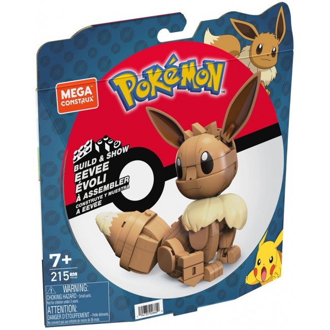MEGA Pok mon Building Toy Kit Eevee with 1 Action Figure (215 Pieces) for Kids MEGA Pok mon Building Toy Kit Eevee with 1 Action Figure (215 Pieces) for Kids