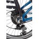 Snapp City-E folding electric bicycle, blue