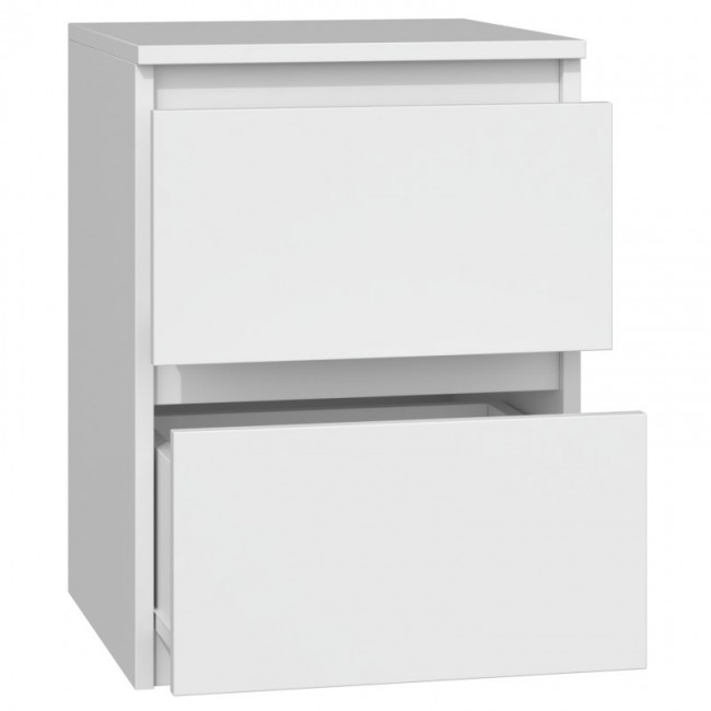 Topeshop M2 BIEL nightstand/bedside table 2 drawer(s) White Topeshop M2 BIEL nightstand/bedside table 2 drawer(s) White