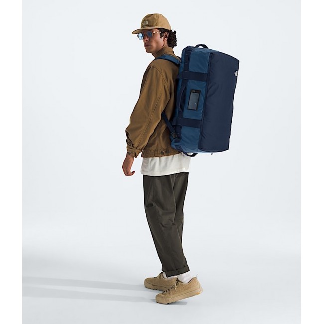 The North Face Base Camp Voyager duffel bag 62 L Recycled plastic, Thermoplastic polyurethane (TPU) Blue