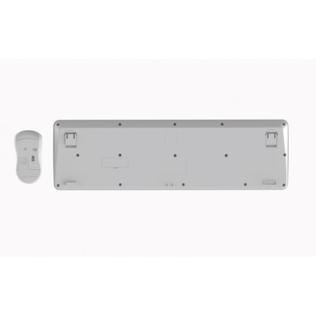 Gembird KBS-WPS-01 Slim Pro Business wireless desktop set, white, US layout