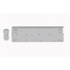 Gembird KBS-WPS-01 Slim Pro Business wireless desktop set, white, US layout