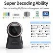 Qoltec Desktop Precision Reader 1D Barcode & QR Scanner | 2D