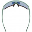 Uvex sportstyle 235 Multi-sport glasses Unisex Semi rimless Green, Red