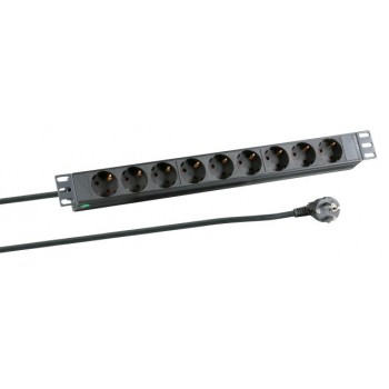 EFB Elektronik EK622DE.1 power extension 2 m 9 AC outlet(s) Indoor Black