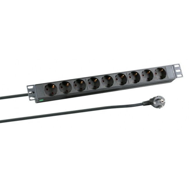 EFB Elektronik EK622DE.1 power extension 2 m 9 AC outlet(s) Indoor Black