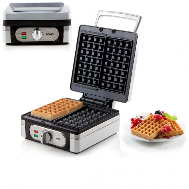 Domo DO 9047 W 2 waffle(s) 1400 W Silver Domo DO 9047 W 2 waffle(s) 1400 W Silver