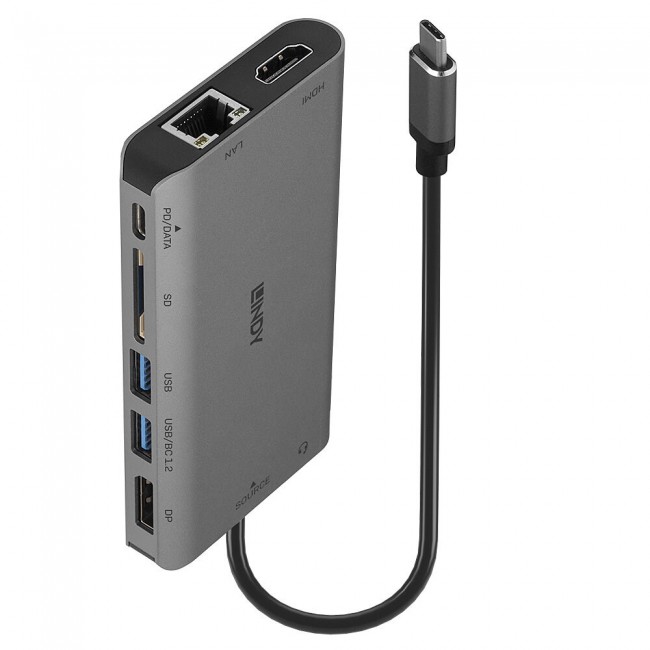 Lindy DST-Mini XT, USB-C Laptop Mini Docking Station with Single Display (4K) or Dual Display (Full HD) and 100W Pass-Through Charging Lindy DST-Mini XT, USB-C Laptop Mini Docking Station with Single Display (4K) or Dual Display (Full HD) and 100W Pass-Through Charging