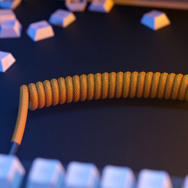 Glorious Gaming Glorious GMMK Coiled Cable Glorious Gold Glorious Gaming Glorious GMMK Coiled Cable Glorious Gold