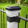 GreenBlue Solar LED Post Light, 100x100mm, Envelope-Shaped Canopy, 3200K, GB128 WW