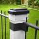 GreenBlue Solar LED Post Light, 100x100mm, Envelope-Shaped Canopy, 3200K, GB128 WW