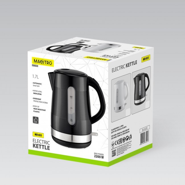 MAESTRO electric kettle 1,7 l MR-035-BLACK