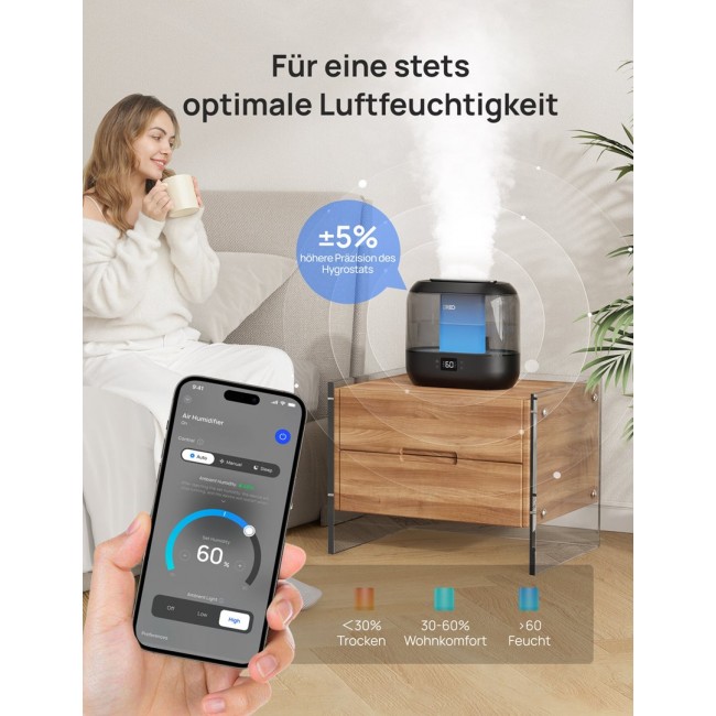 Dreo HM311S humidifier 4 L Grey
