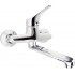 Wall-mounted washbasin mixer