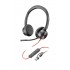 POLY Blackwire 8225 Stereo Microsoft Teams Certified USB-C Headset +USB-C/A Adapter
