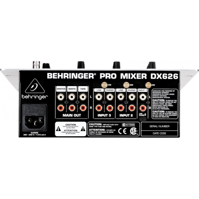 Behringer DX626 DJ Mixer