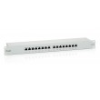 Equip 16-Port Cat.6 Shielded Patch Panel, Light Grey Equip 16-Port Cat.6 Shielded Patch Panel, Light Grey