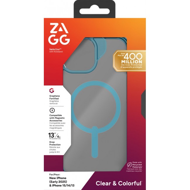 ZAGG Santa Cruz Snap Case iPhone 17e/16e/15/14/13 Blue